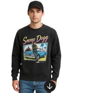 Joe Cool Snoop Dogg Black Graphic Urban Grunge Streetwear Shirt Size S